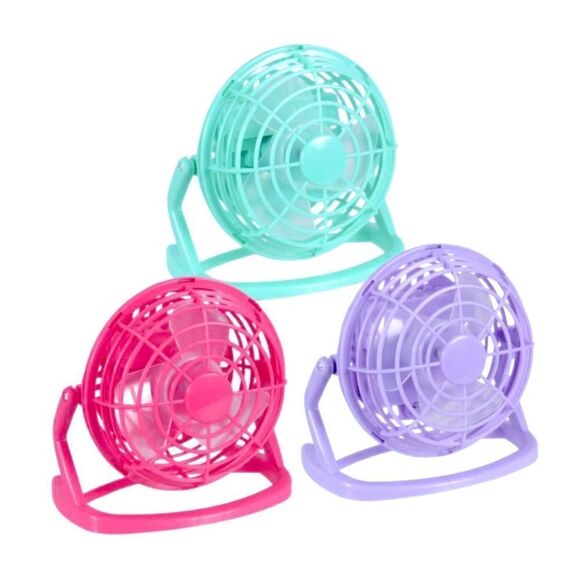 🔃Mini Battery Operated Portable Pink Fan - Picture 1 of 4